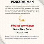 Pengumuman Libur Tahun Baru Islam